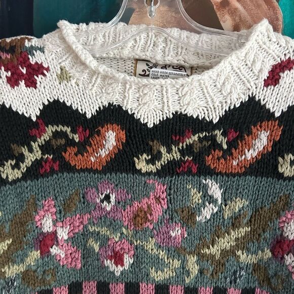Heirloom Collectables colourful Knit Women's Sweater Size M - Picture 4 of 16